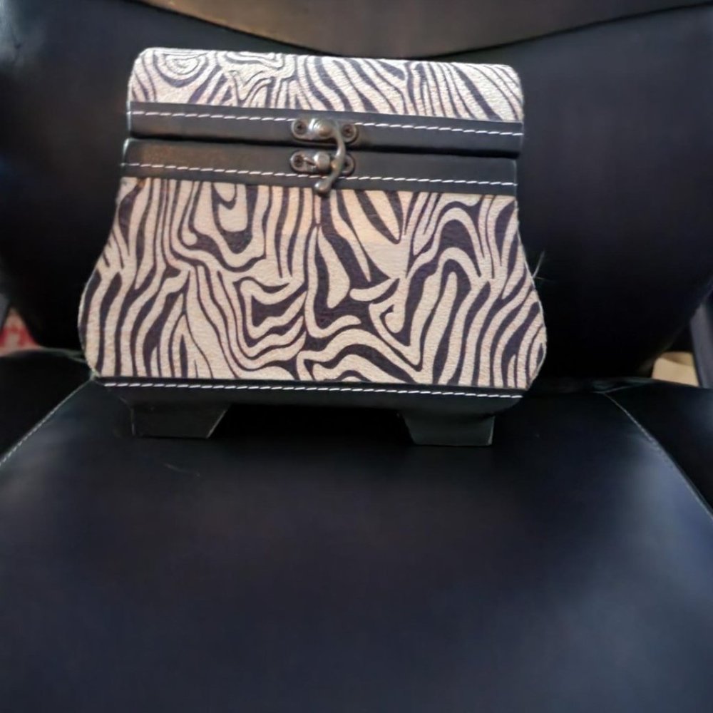 Black & White Furry Storage Container/Box